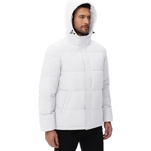 Cotrasen เสื้อแจ็คเก็ตกันลมมีซิปสำหรับผู้ชาย, เสื้อโค้ทกันน้ำกันลมมีฮู้ดสำหรับฤดูหนาว - Product Image 4