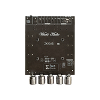 WUZHI AUDIO ZK-DAS A1 DSP Subwoofer Amplificateur Board 2.1 Channel 160W + 160W + 220W Audio Speaker Sound Module Support Mobile APP