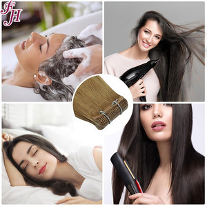 FH <span class=keywords><strong>Capelli</strong></span> Vergini Russi di Alta Qualità # 12 Extension di <span class=keywords><strong>Capelli</strong></span> Umani Naturali con Nastro Invisibile in PU, Colore <span class=keywords><strong>Cenere</strong></span> <span class=keywords><strong>Chiaro</strong></span>, Senza Cuciture - Product Image 3