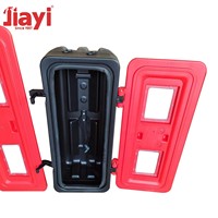 Armoire d'extincteur en plastique Jiayifire modèle FEC rouge 10 kg, résistance à la corrosion, extincteurs flexibles à CO2 et poudre sèche