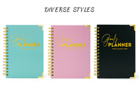Carnet de notes personnalisé avec reliure Wire-O, estampage à chaud dorée, agenda mensuel, impression personnalisée, couverture souple A5 A6 B5 B6, agenda mensuel