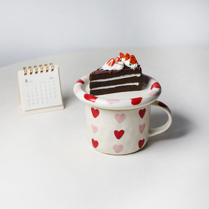 Lelyi vendite dirette in fabbrica in tazza da caffè in ceramica a cuore piccolo tazza in ceramica carina personalizzata all'ingrosso - Product Image 5