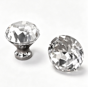 Poignées de tiroir et de porte en alliage de verre cristal diamanté de 30 mm de diamètre - Product Image 1