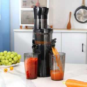 Big Mouth Electric Juicer Extractor <b>Machine</b> Stainless Steel Fruit Vegetable Orange <b>Juice</b> Cold Press Masticating Slow Juicer - Product Image 1