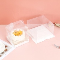XJH Strap Wrap Gift Box Bow Happy Birthday Cake Packaging Wedding Cake Favor Safe Delivery Boxes Rectangle Cake Box