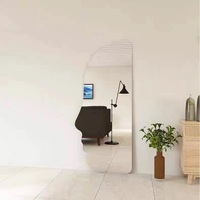 Grand miroir mural au sol de forme irrégulière à sublimation personnalisée ensemble de miroirs personnalisés haut de gamme pour miroir de chambre à coucher