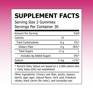 OEM ODM Fiber Gummies Chicory Root Fiber Extract Dietary <b>Supplement</b> Improved Digestion System for Kids Adults Gummies - Product Image 2