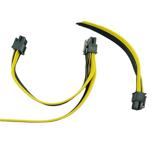 8Pin to 8Pin(6+2) Video Card Power Supply Cable Dual Port Connector 8p to 8p Cable 18AWG Wire Adapter