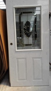Puerta de Seguridad de Acero y Vidrio Ovalada Decorativa Moderna de Alta Calidad para Interiores - Product Image 4