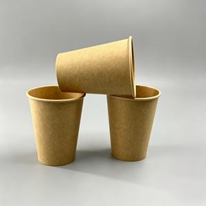 Gobelet en papier laminé PE jetable à paroi simple, imperméable, impression de logo personnalisée, commande en gros pour les boissons à emporter - Product Image 2