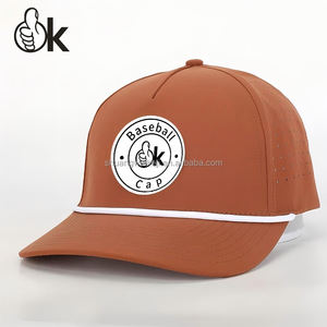 Casquette de baseball personnalisée avec logo entièrement perforé, découpe au laser, bord original, cordon, broderie, imperméable, casquette de camionneur - Product Image 4