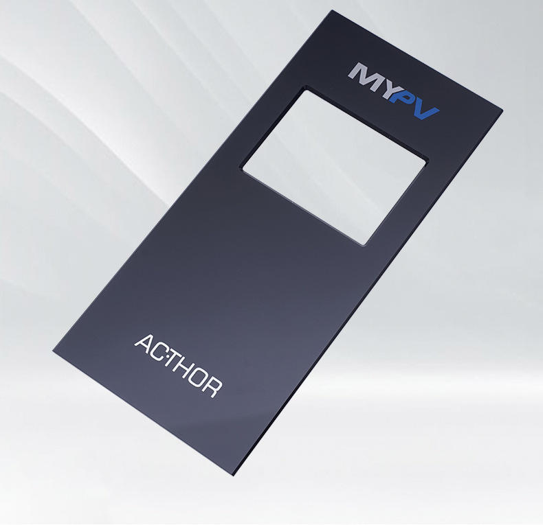 Black PMMA Screen Protector Front Cover