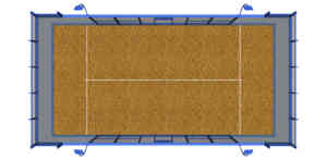Terrain de paddle-tennis de haute qualité, terrain de padel à prix abordable, terrain de tennis panoramique extérieur, design facile à installer - Product Image 4