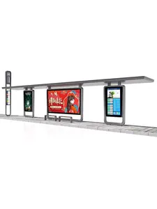 Parada de Autobús Inteligente en Oferta, Pantalla LED para Publicidad Exterior, Toldo para Espera de Autobús, Fabricación de Mobiliario Urbano - Product Image 2
