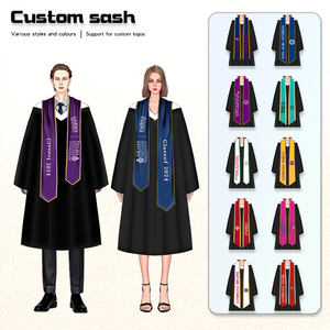 Fabricants de vêtements, robes de remise de diplôme personnalisées avec logo professionnel, université, collège, ensemble de robe et de toque académique mate pour bachelier - Product Image 3