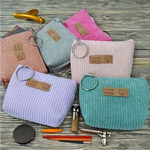 Porte-clés portable en cuir PU OEM avec bouton-pression, style féminin, pour baume à lèvres, rouge à lèvres, parfum, pochette pour les déplacements - Product Image 2