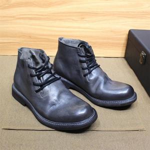 Nouvelles bottes Solidite Craft - Semelle en cuir véritable luxueuse, bottines décontractées en cuir de vachette, bottes chukka pour hommes, fabriquées à la main et tendance. - Product Image 4