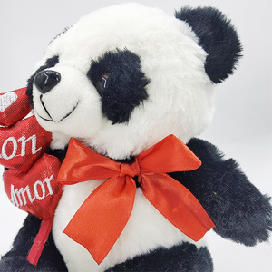 Juguetes <span class=keywords><strong>de</strong></span> peluche <span class=keywords><strong>de</strong></span> <span class=keywords><strong>Panda</strong></span> encantadores personalizados al por mayor con corazón <span class=keywords><strong>de</strong></span> amor rojo, regalos <span class=keywords><strong>de</strong></span> San Valentín - Product Image 4