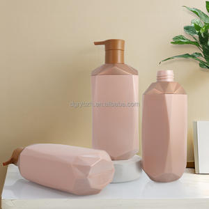 زجاجة مرطب لشطف الشامبو بشعار مخصص من البولي إيثيلين عالي الكثافة مع غسول للجسم باللمس زجاجات ناعمة مربعة الشكل بحافة - Product Image 2