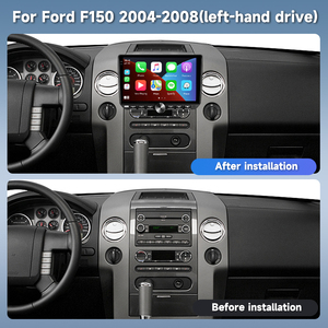 Estéreo para Coche Podofo para <span class=keywords><strong>Ford</strong></span> <span class=keywords><strong>F150</strong></span> 2004-2008 de <span class=keywords><strong>10</strong></span>'' 4+64G Doble Din Android con CarPlay/Android Auto Inalámbrico Teclas de Piano GPS WIFI OEM ODM - Product Image 5