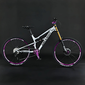 Usine directe 24/26 pouces descente <span class=keywords><strong>vtt</strong></span> vélo de <span class=keywords><strong>course</strong></span> système de frein à disque hydraulique 10 vitesses fourche en acier pédale ordinaire - Product Image 3