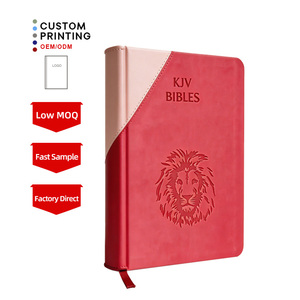 Bible héritage personnalisée <span class=keywords><strong>Apocrypha</strong></span>, impression 4 couleurs, design unique, couverture rouge, journal intime, bordure dorée, Bible espagnole - Product Image 1