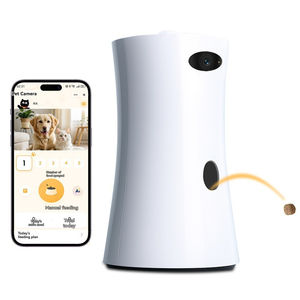 Caméra intelligente pour animaux <span class=keywords><strong>de</strong></span> compagnie 1080P haute définition, <span class=keywords><strong>distributeur</strong></span> <span class=keywords><strong>de</strong></span> nourriture sans fil avec jouets laser et audio bidirectionnel pour la lecture et l'alimentation à distance - Product Image 1