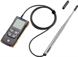 Anémomètre à fil chauffant Testo 425, 0,01-20 m/s, mesure de la vitesse du flux d'air, température et humidité - Product Image 4