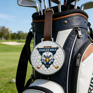 Étiquette de nom de golf personnalisée avec logo, étiquette de bagage en métal pour membre de club de golf, accessoires de golf - Product Image 4