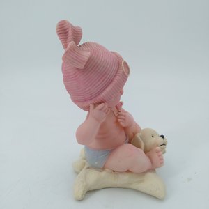 Statue mignon bébé et chien Figurine enfants décoration de la maison <span class=keywords><strong>ange</strong></span> Xiamen Port Souvenir bébé douche Figurines personnalisé résine Europe - Product Image 4