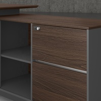 Table de bureau promotionnelle simple et moderne en mélaminé, style directeur, design mi-siècle, vente en gros