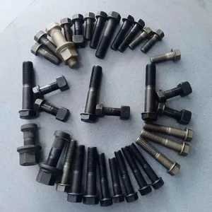 High Quality Manufacturer 12.9 10.9 Grades Oem Size Bulldozer Excavator Track Bolts And Nuts