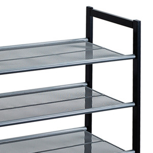 Muebles de cuatro capas de malla de alambre zapatero de almacenamiento organizador de zapatos de alta resistencia - Product Image 2