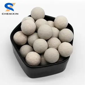 Ad alta densità di 17-19% al2o3 allumina inerte sfera di ceramica 3 millimetri 6 millimetri 10 millimetri multimediale di supporto porcellana palle