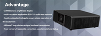 Projecteur d'extérieur grand format Flyin FL-L1700U 2026, puce DMD 0.8, 17000 lumens ANSI, laser, mapping 3D, DLP WUXGA 4K, garantie 3 ans