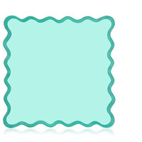 Tapis de mahjong carré à bords ondulés, tapis de table antidérapant pour mahjong, tapis de table pour mahjong à réduction de bruit, tapis de jeu de mahjong pliable et portable