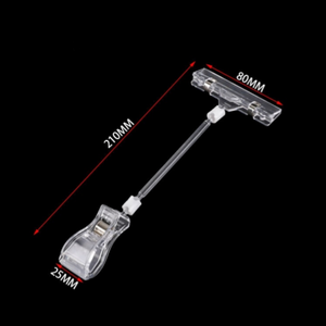 Clips de PVC Transparentes/Negros para Etiquetas de Precio en Estantes de Supermercado, Portaetiquetas, Tiras de Datos, Venta al Por Mayor - Product Image 4