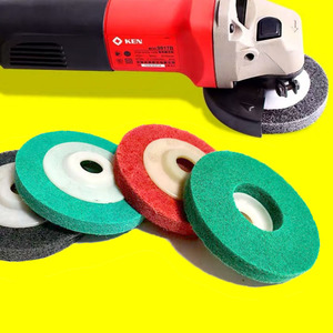 Disques de polissage en fibre de nylon de 4 pouces, épaisseur 10 mm, pour meuleuse d'angle, abrasifs fins à moyens, type disque - Product Image 3