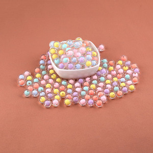Mixed Color Transparent Acrylic Beads Round Loose Beads For <b>Bracelet</b> Making DIY Jewelry Accessories - Product Image 2