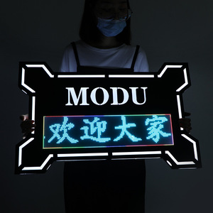 Led Illuminated <b>Sign</b> Rectangular White <b>Light</b> Golden Yellow Ice Blue Seven Colors Easy Installation For Ktv Nightclub Bar - Product Image 1