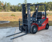 Chariot élévateur à combustible GPL CPYD20 avec protection supérieure ROPS et siège ergonomique pour la location d'équipements et l'exploitation cyclique