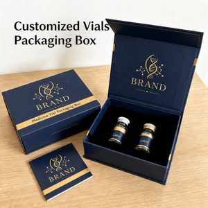 Customized 2ml/3ml/10ml Various Vial/Bottle Packaging <strong>Paper</strong> <strong>Box</strong> with Foam/EVA Liner of 2/5/10 Packed <strong>Box</strong> OEM&amp;ODM - Product Image 1