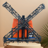 Pulvérisateur agricole portable, capacité 1500L, rampe de pulvérisation 18 mètres, largeur de pulvérisation 18 mètres, pompe à diaphragme robuste, résistant au vent
