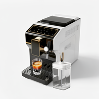 Cafetera Espresso Eléctrica Doméstica de 20 Bares, Totalmente Automática, Operación con un Solo Toque, Múltiples Modos de Preparación, Estable