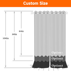 Rideaux de ferme en chenille jacquard à imprimé floral DaiRui, rideaux de fenêtre de luxe de style campagnard français pour chambre à coucher, salon - Product Image 5