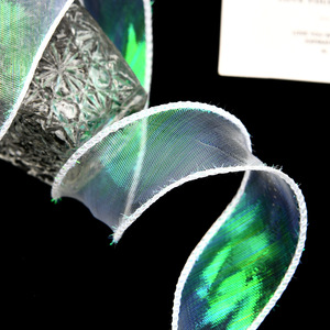 Nine-Colored Ribbon Iridescent Organza Ribbon 3Cm Woven Spool For Gift Bouquet Diy Craft Decor - Product Image 2