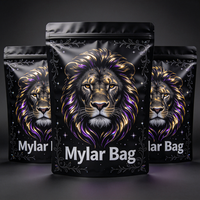Sacs d'emballage alimentaire en Mylar, pochettes refermables en aluminium, en plastique réutilisable, finition mate, imprimées sur mesure
