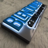 Panneau publicitaire LED personnalisé pour extérieur, 4M x 1M, panneau électronique, lettres lumineuses pour publicité