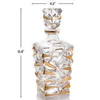 Cadeaux de whisky, accessoires de bar, carafe à whisky, bouteilles de liqueur, verre transparent, bouteille de vin mate