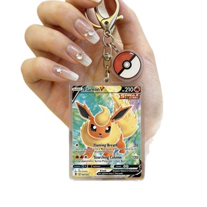 Porte-clés en acrylique double face imprimé de haute qualité, motif elfes de poche Eevee, dessin animé mignon, vente en gros - Product Image 5